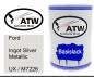 Preview: Ford, Ingot Silver Metallic, UX / M7226: 500ml Lackdose, von ATW Autoteile West.